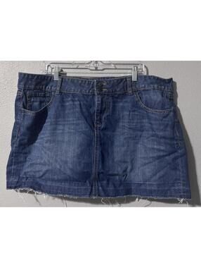 Old Navy Dark Blue Denim Mini Skirt